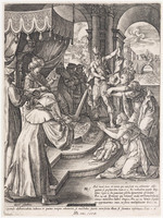 KG 02228
<br/>
Allegorie van de ware en de valse kerk
<br/>
<em>Goltzius, Hendrick (1558-1617)</em>